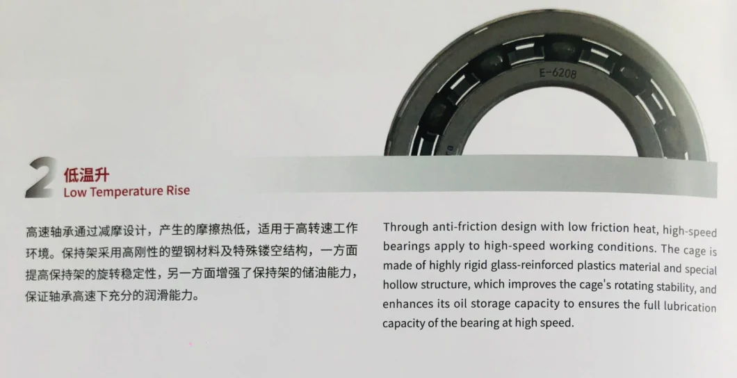 New Energy Electric Drive Bearing High-Speed &amp; Long-Life-Time Deep Groove Ball Bearings 6005
