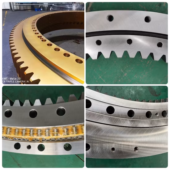 Rks. 062.20.0414 Four Point Contact Ball Outer Gear Slewing Bearing Dia 486*325*56mm