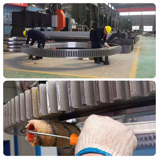 Rks. 062.20.0414 Four Point Contact Ball Outer Gear Slewing Bearing Dia 486*325*56mm